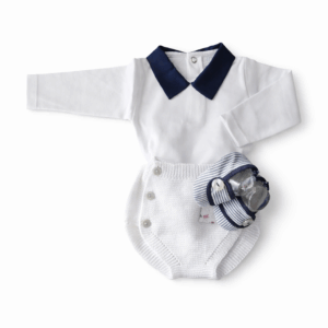 Combinatie/cadeauset wit/blauw