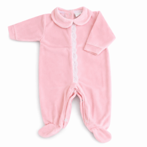 Fluweel roze boxpakje